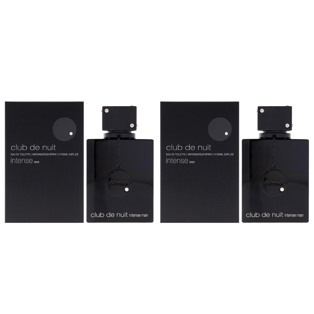 Club De Nuit Intense by Armaf for Men - 3.6 oz EDT Spray - Pack of 2